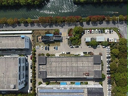 Aerial view of the top of the plant