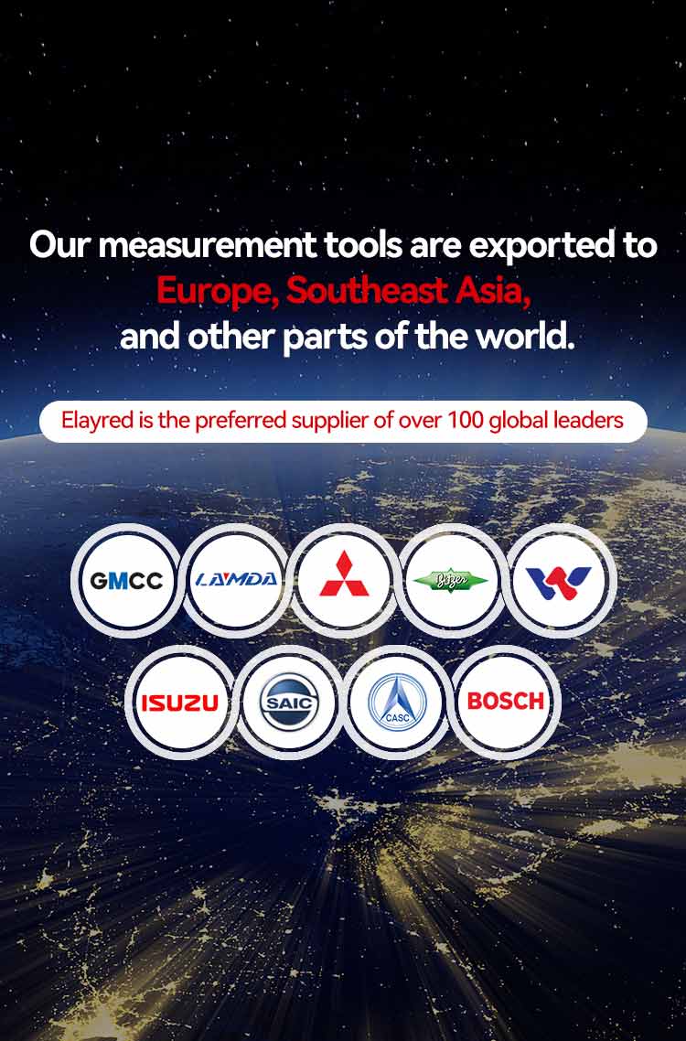 Our measurement tools are exported to Europe, Southeast Asia, and other parts of the world.