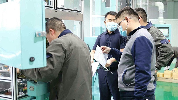 Shanxi Huaxiang customer successfully accepted the eccentric assembly machine and concentric assembly machine equipment of Yileride